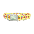 Burger and Shake Dog Collar - plastic silver