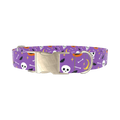 Halloween Moon Dog Collar - metal gold