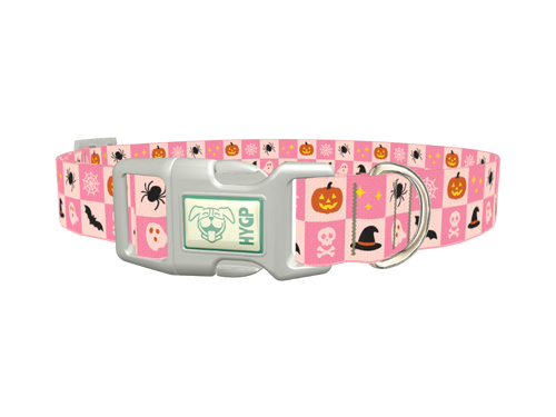 Halloween Tiles Dog Collar