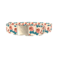 Rose Butterfly Dog Collar - metal silver
