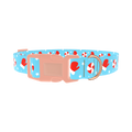 Peppermint Mitten Dog Collar - plastic rose gold