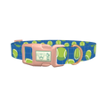 Tennis Ball Pattern Dog Collar - plastic rose gold