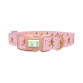 Christmas Gingerbread Dog Collar - plastic rose gold