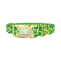 Heart Eyes Emoji Dog Collar - plastic gold