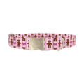 Teddy Bear Bow Dog Collar - metal silver