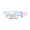 Pastel Tie-Dye Dog Collar - plastic rose gold