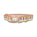 Piano Key Dog Collar - plastic rose gold