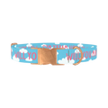 Cloud Phrase Dog Collar - metal rose gold