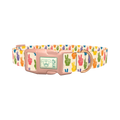 Peace Sign Pattern Dog Collar - plastic rose gold