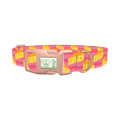 Pink Cheese Slice Dog Collar - plastic rose gold