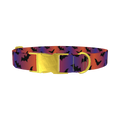 Halloween Bat Dog Collar - metal gold