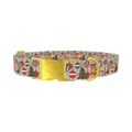 Vintage Christmas Dog Collar - metal gold