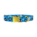 Football Helmet Dog Collar - metal gold