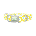Easter Egg Floral Dog Collar - plastic silver