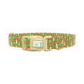 Fly Agaric Mushroom Dog Collar - plastic silver