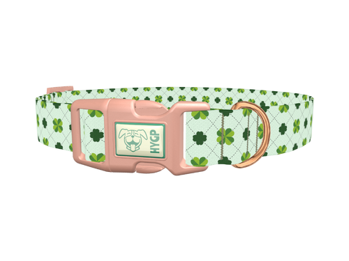 Dotted Clover Line Dog Collar