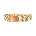 Floral Fruit Dog Collar - metal silver