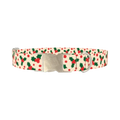 Christmas Holly Dog Collar - metal silver