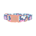 Retro Flower Dog Collar - plastic rose gold