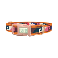 Aztec Meander Dog Collar - plastic rose gold