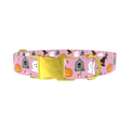 Halloween Trick or Treat Dog Collar - metal gold