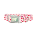 Heart Cherry Dog Collar - plastic silver