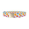 Valentine Heart Balloon Dog Collar - metal silver