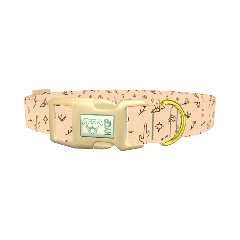 Southwestern Desert Dog Collar - plastic gold