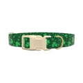 St. Patrick's Clover Dog Collar - plastic rose gold