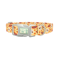 Dia de los Muertos Dog Collar - plastic silver