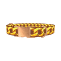 Gold Chain Design Dog Collar - metal rose gold