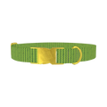 Geometric Knit Pattern Dog Collar - metal gold