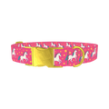 Unicorn Star Dog Collar - metal gold