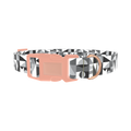 Geometric Black and White Dog Collar - plastic rose gold