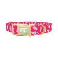 Halloween Skeleton Hands Dog Collar - plastic gold
