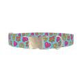 Colorful Smile Dog Collar - metal silver