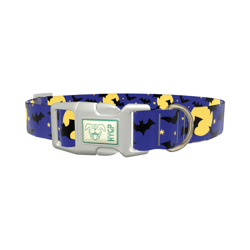 Halloween Night Dog Collar - plastic rose gold