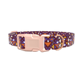 Tribal Triangle Pattern Dog Collar - plastic gold