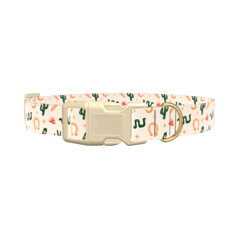 Desert Sunset Dog Collar - plastic rose gold