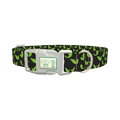 Halloween Scary Eyes Dog Collar - plastic silver