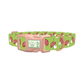 Green Mushroom Dog Collar - plastic rose gold