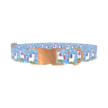 Unicorn Rainbow Dog Collar - metal rose gold