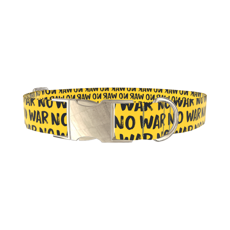 Bold Statement Dog Collar - metal gold