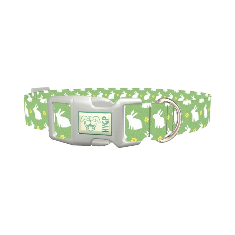 Easter Bunny Dog Collar - plastic silver