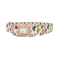 Floral Cactus Dog Collar - plastic rose gold