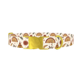 Bohemian Rainbow Dog Collar - metal gold