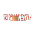 Playing Card Dog Collar - metal rose gold