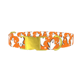 Halloween Ghost Stars Dog Collar - metal gold