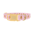 Christmas Gingerbread Dog Collar - plastic gold