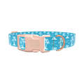 Tropical Island Dog Collar - plastic gold